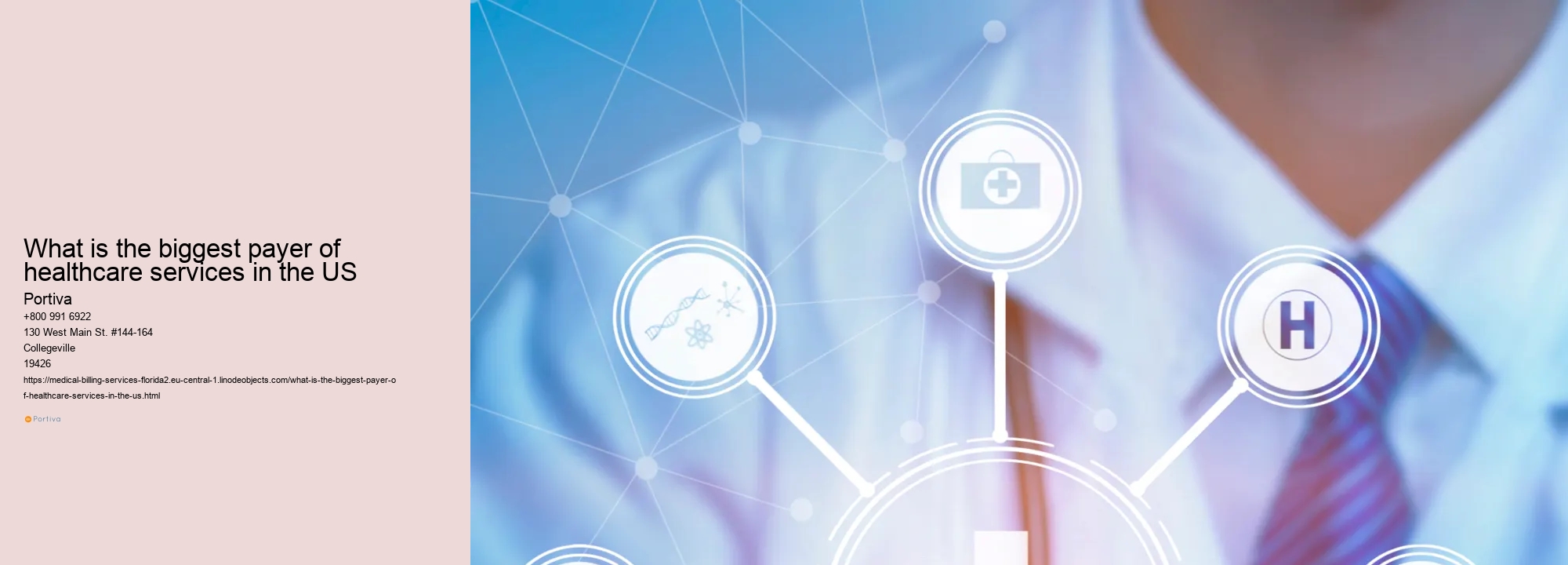 What is the biggest payer of healthcare services in the US